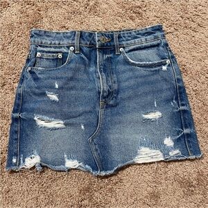 Zara Denim Mini Skirt